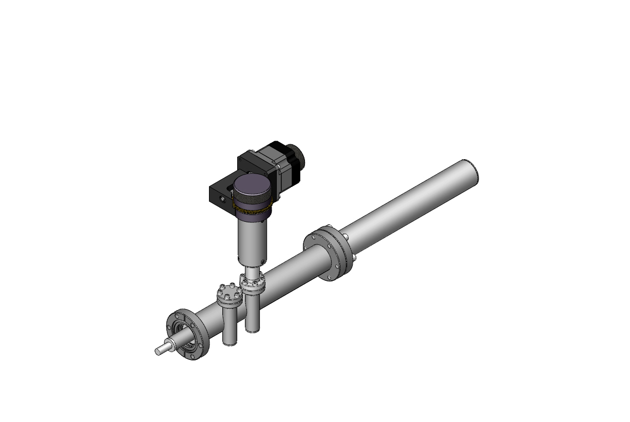 RPL-0.75-10 MS-W RPL Series Rack And Pinion Linear Mechanical Feedthroughs Electron Beam Gun Manipulation Motion Sample Handling