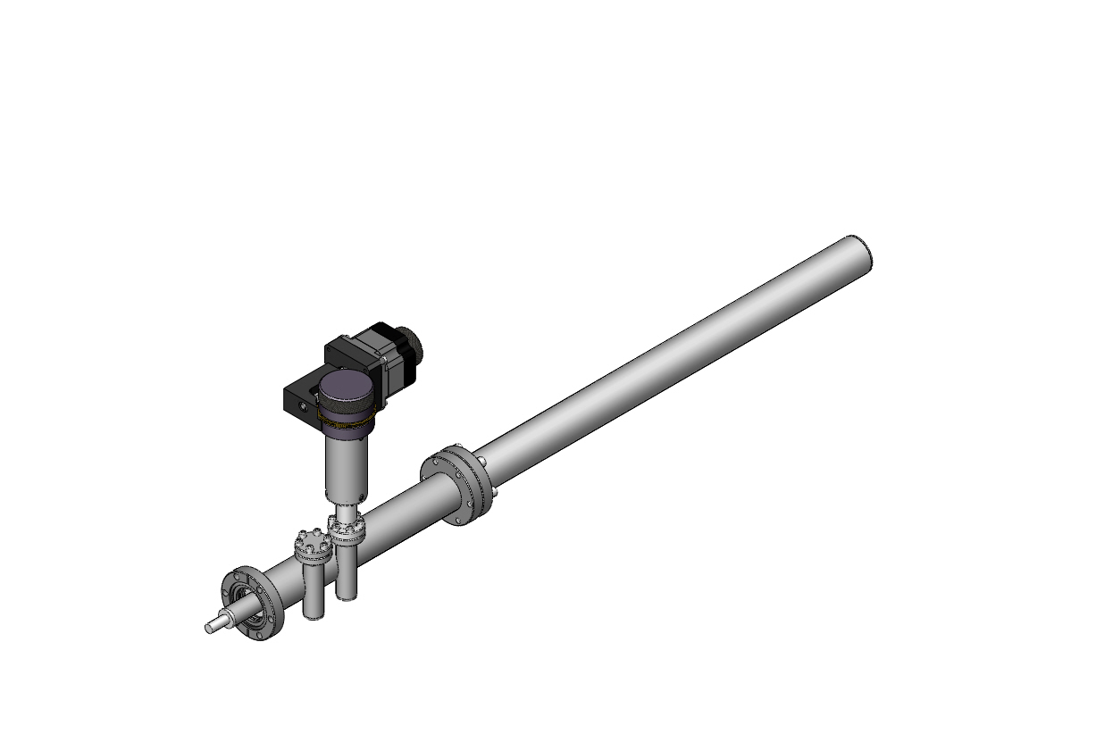 RPL-0.75-20 MS-W RPL Series Rack And Pinion Linear Mechanical Feedthroughs Electron Beam Gun Manipulation Motion Sample Handling
