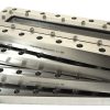 Photo of a stack of 4 stainless steel pyraflat viewports